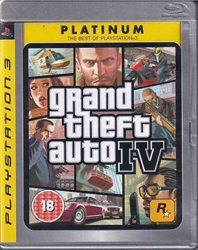 Grand Theft Auto IV Platinum - PS3 (B Grade) (Genbrug)